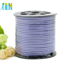 el cordón más nuevo de la joyería del estilo, cordón de gamuza plano, cordón de ante sintético púrpura de la joyería SJW023